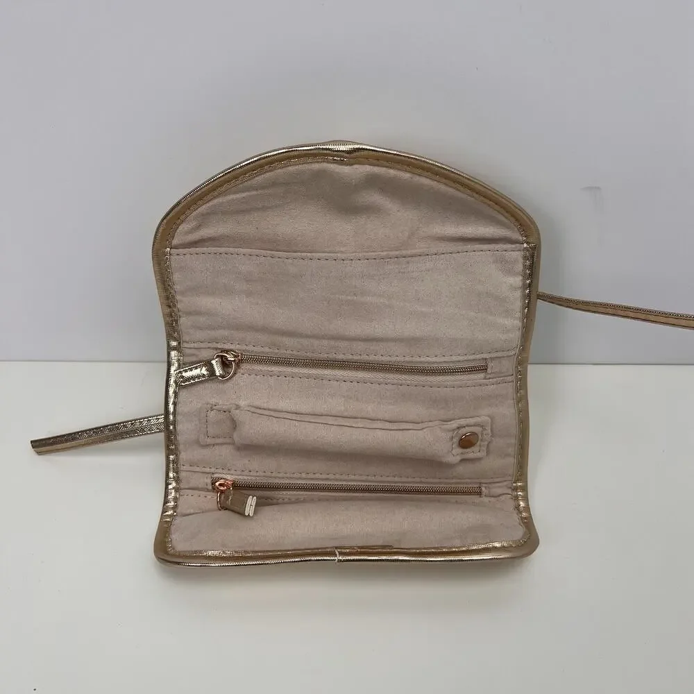 Kendra Scott Travel Rolled Jewelry Case Rose Gold